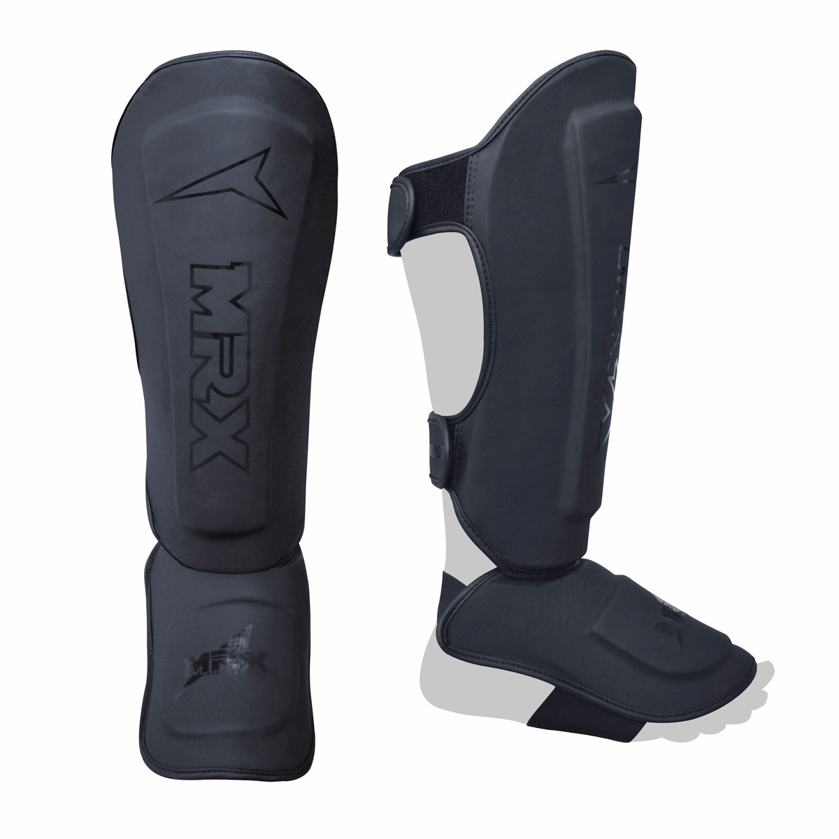 MRX BOXING & FITNESS Shin Guards Pads for Boxing MMA Muay Thai Kickboxing Training Workout Extra Padding Protective Gear Men Women