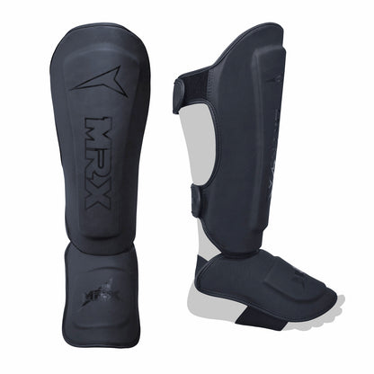 MRX BOXING & FITNESS Shin Guards Pads for Boxing MMA Muay Thai Kickboxing Training Workout Extra Padding Protective Gear Men Women