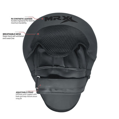 MRX Boxing Hook & Jab Pads MMA Focus Punching Mitts Training kickboxing